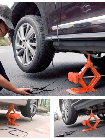 Kit Macaco Elétrico Compressor e Chave Impacto 3 Toneladas 12V