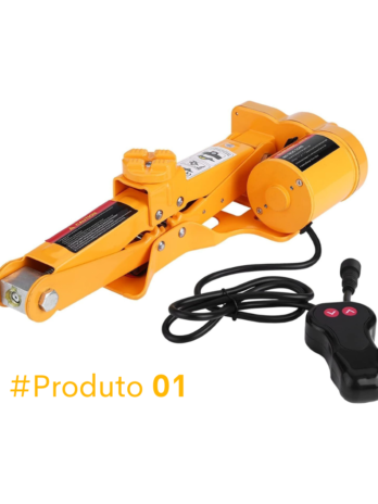 Kit Macaco Elétrico Compressor e Chave Impacto 3 Toneladas 12V